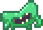 Green, bean-shaped alien.